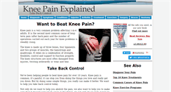 Desktop Screenshot of knee-pain-explained.com